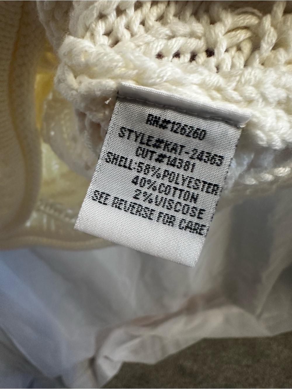 Velvet Heart White Crochet Knit Crop Sweater NWT Short Sleeve Crewneck - Picture 5 of 8